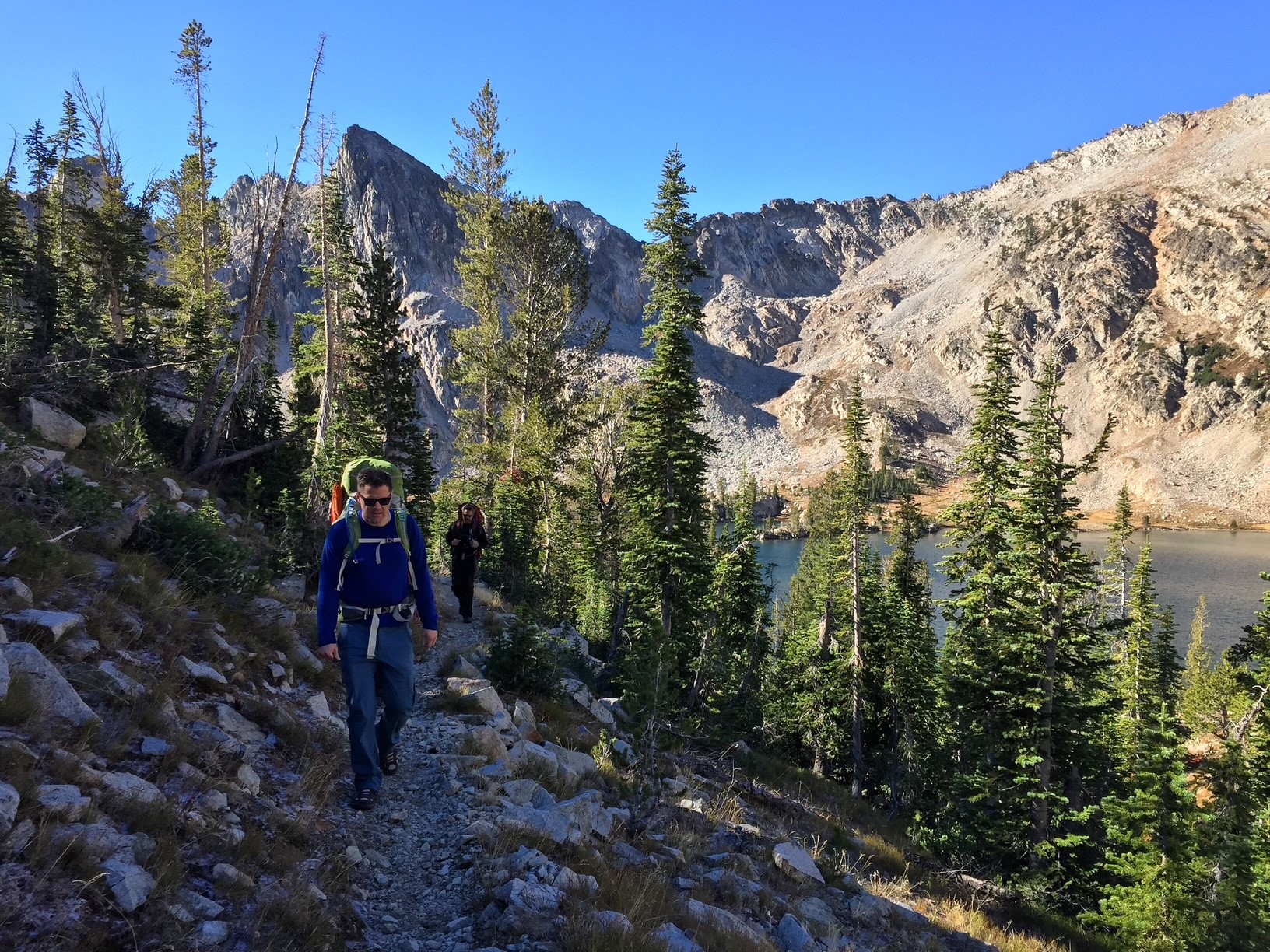 Dr. Harris backpacking in the Sawtooths.